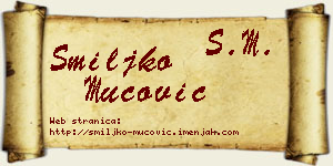 Smiljko Mucović vizit kartica